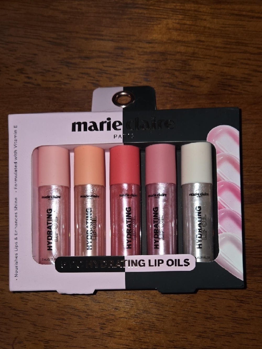 Hydrating Lip Oil Set - Pink, Peach, Coral, Rose, Nude - Picture 2 of 3